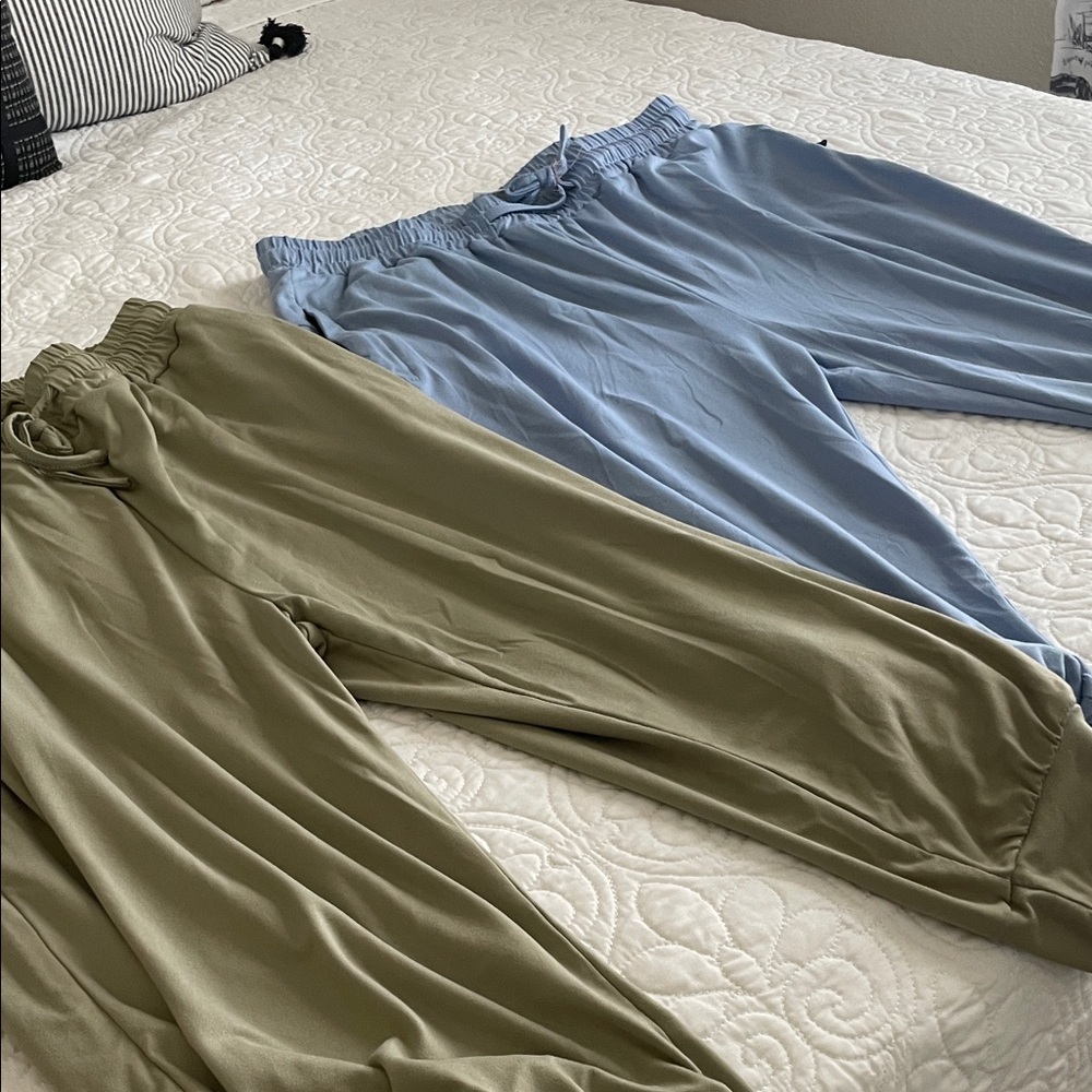 Olive and Blue Women's Joggers
